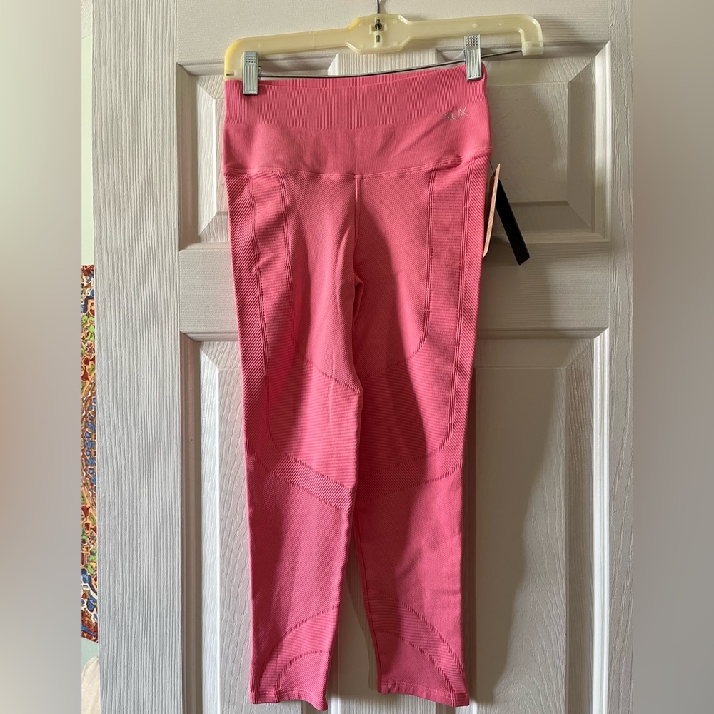 Nux Pink Seam-Detail Leggings